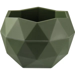 Кашпо д/цветов пласт. "Топаз" 0,45л тёплая хвоя КШ-3038 (La Decoro) *1