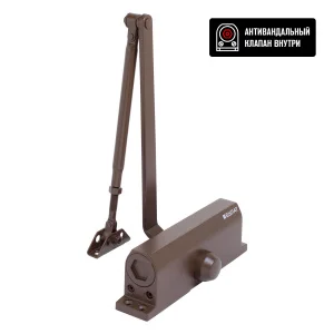 БУЛАТ Доводчик дверной ULTIMATE ДД-150 A-C (80-160 кг) коричневый, морозостойкий(10) (шт)