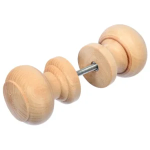 Ручка дверная, круглая, (в комплекте 2 шт.), 5,5 см, липа "Банные штучки" *1/10