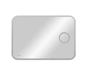 Зеркало Agata Bliss LED 1000х700мм с сенсором, часами и линзой ЗЛП256