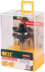 Фреза кромочная пазо-шиповая хвостовик-8мм, D-40мм, H-20мм, L-75мм, В-9мм Fit 3610-082040 *1