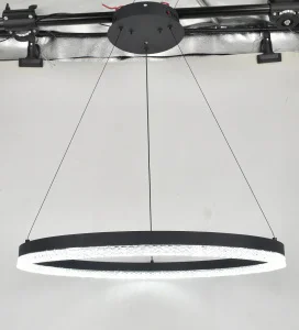 Светильник потолочный MS 1163 45W Чёрный AC180-240V 3000-6000K 3976Lm диммируемый с ПДУ 600х600х1000