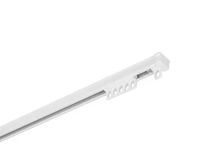 Карниз алюминиевый D-4 Премиум  1 рядный, 2,6м, Белый