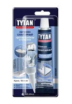Герметик силиконовый cанитарный Professional белый 85мл 17601 (Tytan)  60 (-30)