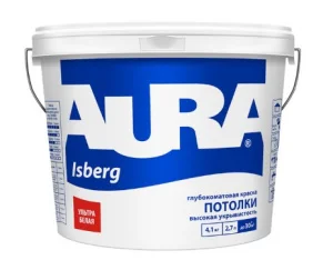 Краска AURA Isberg для потолков 2,7л