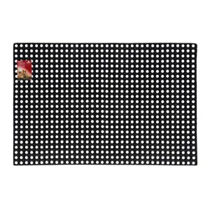 Коврик резиновый ячеистый VORTEX 50х80х1,6см черный 20002 *1*5