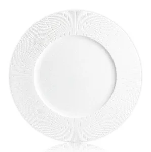 Тарелка обеденная Esprado "Barcode" 24,4см белая фарфор BRCL025WE301 *1