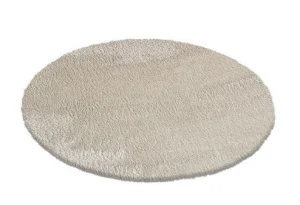 Коврик плюшевый SHAHINTEX D-99см круг бежевый 04 S *1