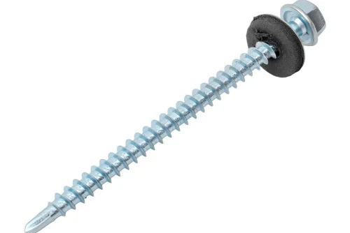Саморез для крепления кровли, сверло, цинк 4,8х 35 уп - 4  шт. SteelRex