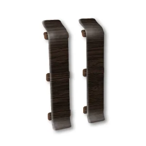 Соединитель для плинтуса 301 Венге 80мм Лексида