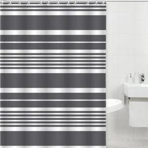 Штора д/ванной "Geometry Stripe" п/э 180х180см 16203 (Gota Rocio) *1/25