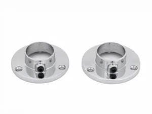 Держатель мебельной штанги удлиненный d25мм. PALLADIUM JF-49 (упак=2 шт) *1