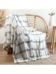 Плед Этель "Клетка"  180*200 см,100% п/э, корал-флис 220 гр/м2 10359412