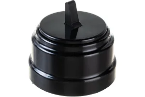 Выключатель 1-кл "Ретро" тумблерный 10А ОУ А110-2203 черный (Bylectrica) *1