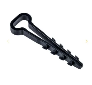 Дюбель-хомут 6х12мм для плоского кабеля нейлон черный (упак 100шт) UDH14-06-12-100-K02 IEK