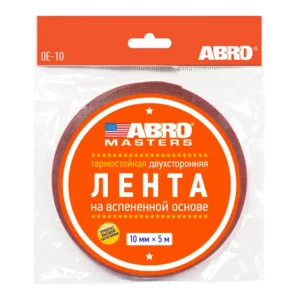 Лента двухсторонняя на вспененной EVA основе белая (10 мм х 5 м) OE-10-RE ABRO