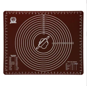 Коврик кулинарный силиконовый со шкалой с рисунком 49,5х40см MARMITON 16179, цвет в ассортименте 