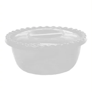 Миска круглая 3л. с крышкой М1316 (Чайная роза)