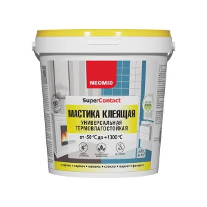 Мастика клеящая термостойкая универсальная 1,5 кг. Неомид