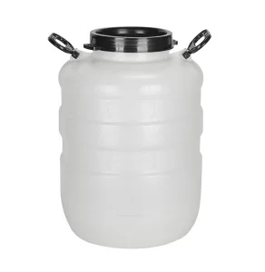 Бочка пласт 40 л пищевая с ручками винт крышка горловина d=195 мм цветная П5009 *1