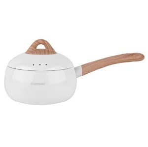 Ковш Esprado Bola 2л 16,5х9,2см белый алюминий АП индукция с крышкой BOLT16WE109 *1