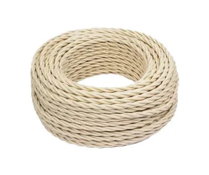Провод ретро 3х1.5 матов. зол./песочн. (боб.20м) B1-434-719-20 Bironi *1