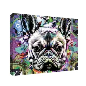 Картина на холсте "Арт-бульдог" 40х50см kt45-13244 *1