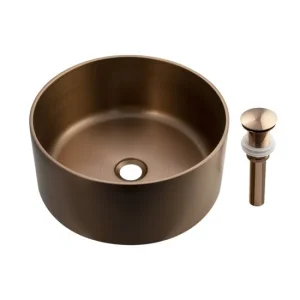 Раковина накладная Fabia Profi 383812M медь