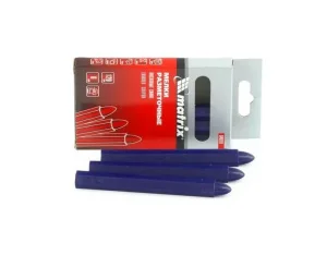 Мелки разметочные восковые 120мм синие уп-6шт. Matrix 84819 *1