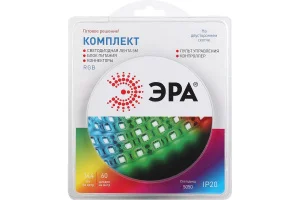 Комплект светодиодной ленты 5050 kit-14,4-60-12-IP20-RGB-5м Б0043067 (Эра) *1/50