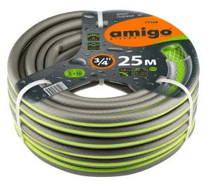 Шланг садовый трехслойный 3/4 25м Amigo 77169 *1
