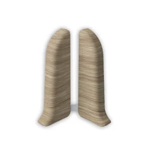 Заглушки для плинтуса (левая/правая) 522 Осина европейская 55мм Лексида