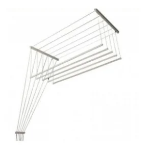 Сушилка для белья потолочная "Лиана" 5-рядная, ширина 1,2м, белая