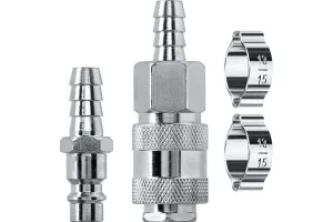 Набор KRAFTOOL  (штуцер "елочка", 10 мм - рапид муфта) + (рапид штуцер-штуцер "елочка", 10 мм) + (об