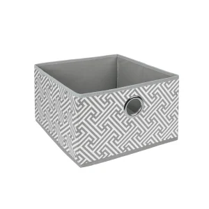 Короб для хранения "Орнамент", Д280 Ш280 В180, серый *1