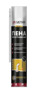 Пена монтажная Ultima всесезонная  700гр 1уп=12шт