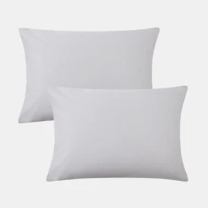 Комплект наволочек "Этель" 50х70-2 шт, цв.серый поплин, 100% хл 10383284