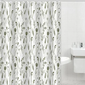 Штора для ванной Gota Rocio Flower and Plant полиэстер 180х180см 16213