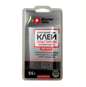 MasterTeks HM клей-пластилин эпоксидный холодная сварка для металла 0,055 светло-серый