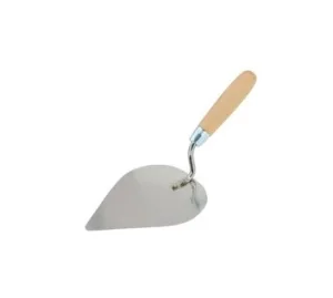 Кельма каменщика 185мм, нерж. сталь, закругл. края (сердце), вощеная дерев. ручка Color Expert 92160210 *1