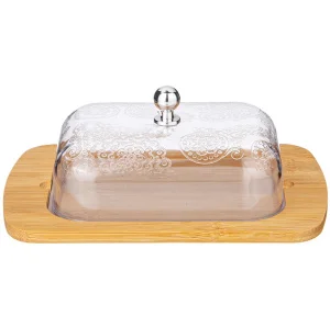 Масленка Agness С Пластиковой Крышкой 19*12*7 См (Кор=24Шт.)