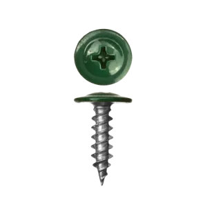 Саморез с прессшайбой, острый, для крепления металла RAL6005 4,2х25 уп. - 20 шт. SteelRex