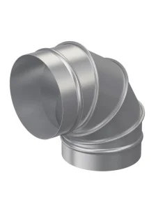 Отвод D125 на 90° для круглых воздуховодов оц.сталь (Era pro) *1