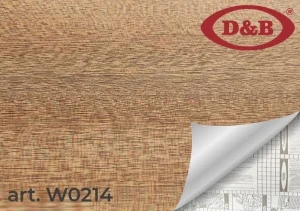 Пленка самоклеящаяся D&B 0,45*8м  дерево светлое 0214W *1/20