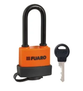 Замок навесной FUARO PL-WEATHER-3640 LS 3key (PL-3640 LS) удл. дужка, англ./блистер *6