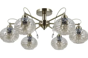 Люстра потолочная G11089/6AB AMB (Gerhort) *1