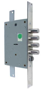 Замок врезной ГАРДИАН сувальдный с защёлкой ЗВ 21.12 Т с тягами, 5 кл. /123:449 10249 *1