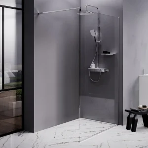 Душевая перегородка Func 120x200, стекло прозр. 8 мм + покрытие, профиль мат хром W84WI-120-F1-MTE*