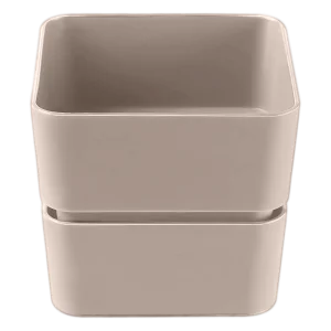 Кашпо д/цветов пласт. "Фиори" 0,45л пралине КШ-0512 (La Decoro) *1