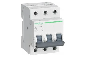 Выключатель автоматический модульный 3п C 63А 4.5кА C9F34363 Systeme Electric 1701583